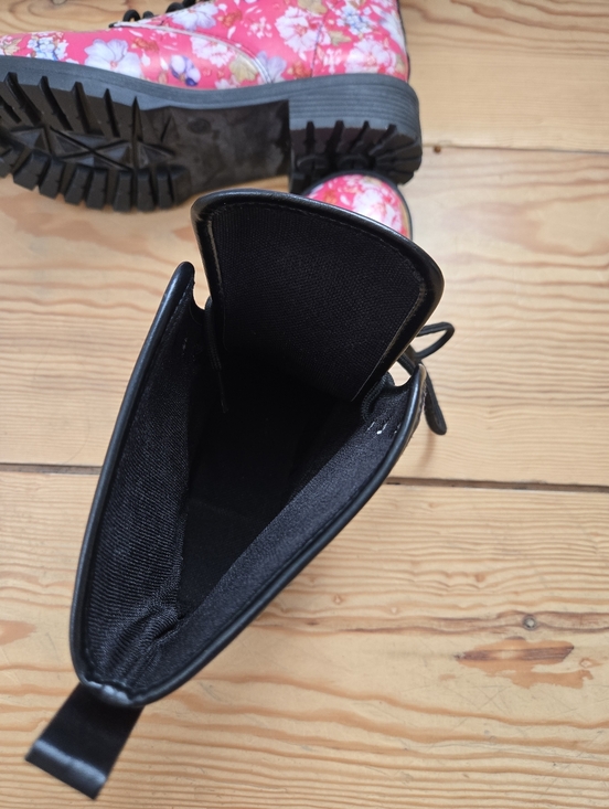 Pink Floral Combat Boots Size 40 (US 9) - Picture 10 of 10